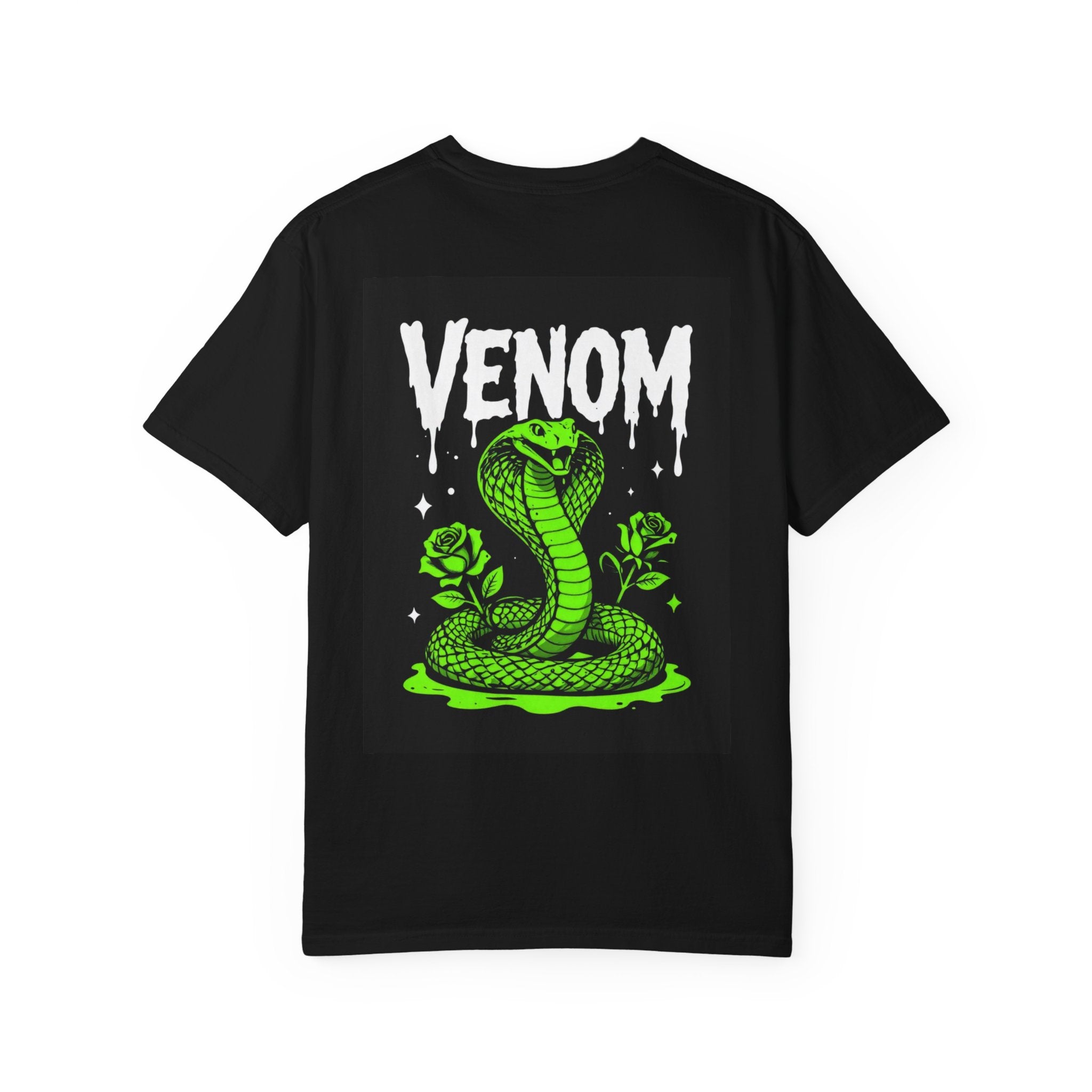 Venom Cobra T-Shirt — Neon Green Snake Graphic Tee