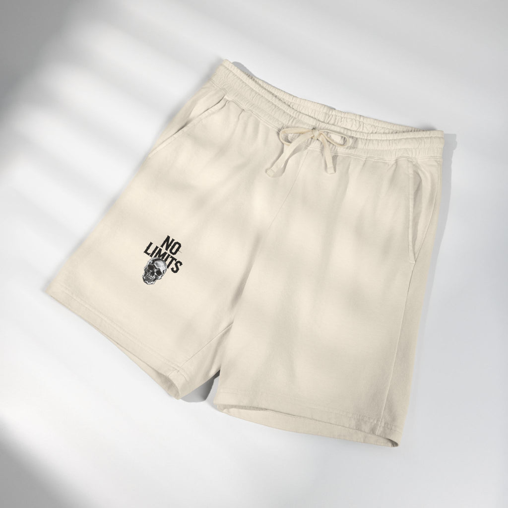 No Limits Fleece Sweat Shorts — Lightweight Garment-Dyed Casual Shorts
