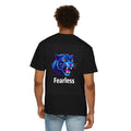 Fearless Panther T-Shirt — Bold Graphic Tee with Blue Panther Design