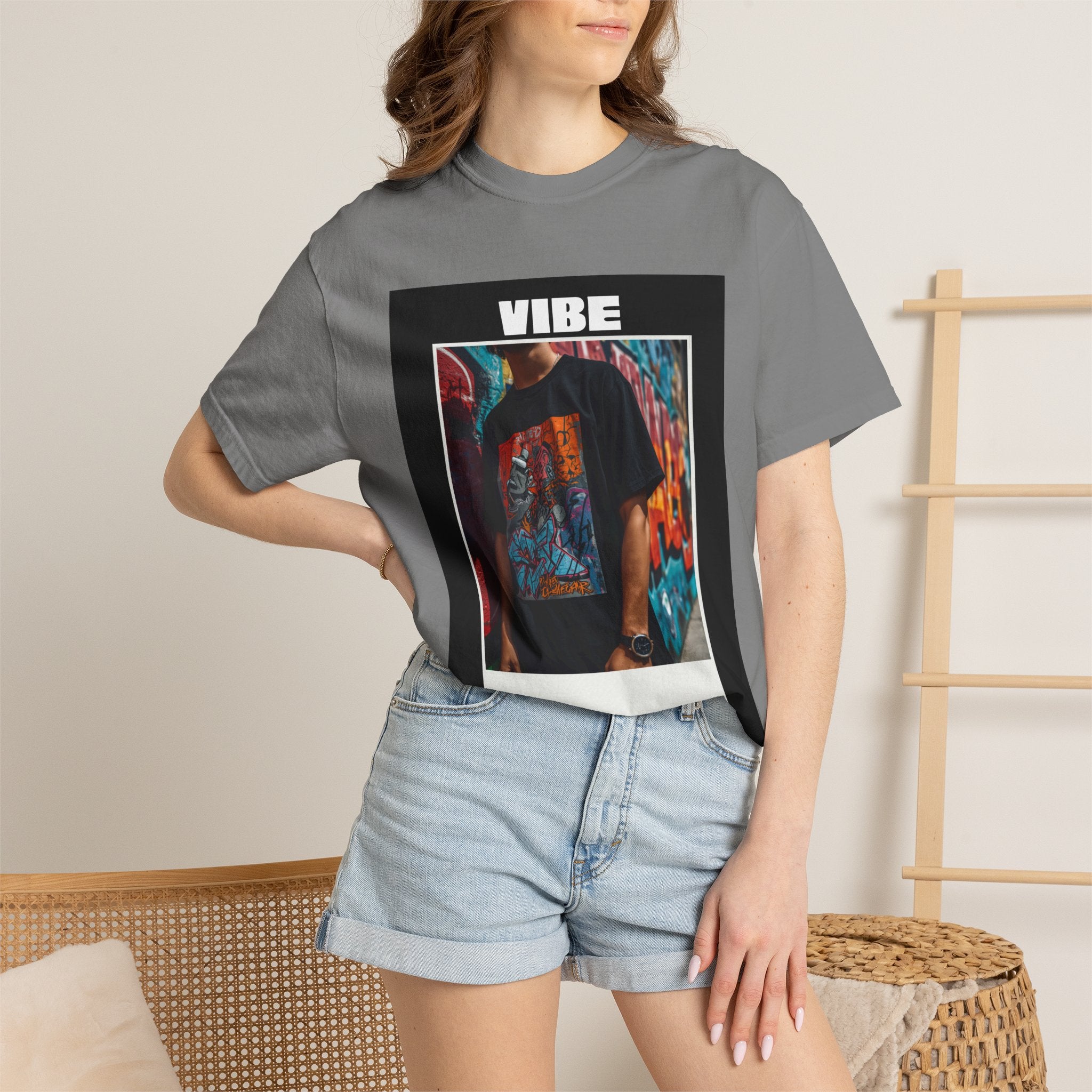 Vibe Graphic T-Shirt — Urban Photo-Frame Streetwear Tee